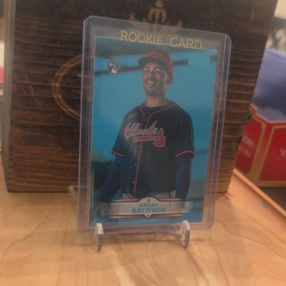 2025 Topps Stadium Club Drake Baldwin Rookie Card Blue Variation Braves NL ROY